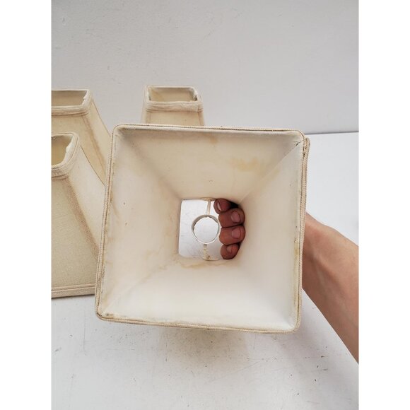 Vintage Lamp Shade Fabric Classic Beige - Small beige Lamp Shades for Smaller - Picture 3 of 10